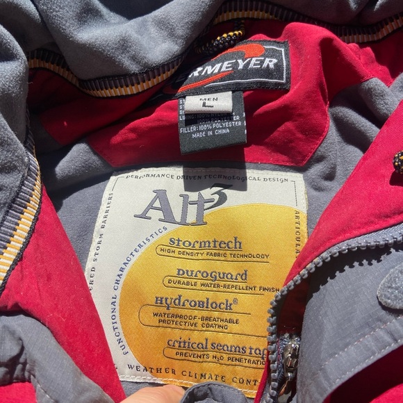 VTG 90’s Obermeyer Mens Red Winter Jacket - Picture 5 of 5